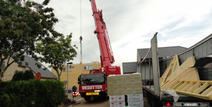 Nieuwbouw in houtskelet te Diksmuide (West-Vlaanderen)